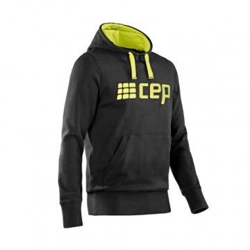 CEP - Hanorac sport barbati Brand Hoody - negru verde lime