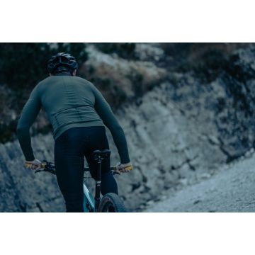 Northwave - bluza ciclism pentru barbati maneca lunga Trip Knit - verde army negru