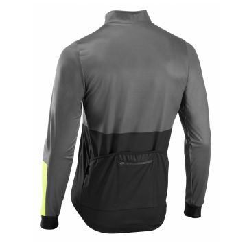 Northwave - jacheta ciclism pentru barbati iarna sau vreme rece Blade Light jacket - gri inchis negru galben fluo