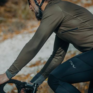 Northwave - jacheta ciclism pentru barbati ploaie sau vreme rece Extreme H2O 2 - verde inchis padure