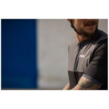 Northwave - Tricou ciclism maneca scurta pentru barbati Storm Air jersey - gri inchis gri deschis rosu