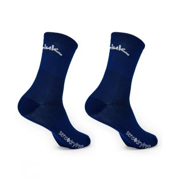 Spiuk - Set sosete ciclism medii ANATOMIC medium long 2 socks pack - bleumarin
