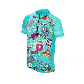 Spiuk - Tricou ciclism copii ANATOMIC SS kid jersey - albastru multicolor Spiuk - Tricou ciclism copii ANATOMIC SS kid jersey - albastru multicolor