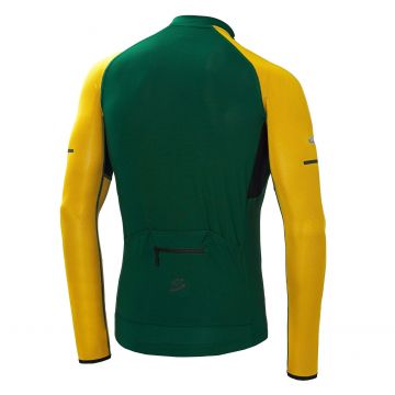 Spiuk - Tricou ciclism maneca lunga pentru barbati HELIOS SUMMER LS JERSEY - verde galben