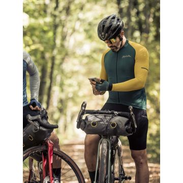 Spiuk - Tricou ciclism maneca lunga pentru barbati HELIOS SUMMER LS JERSEY - verde galben