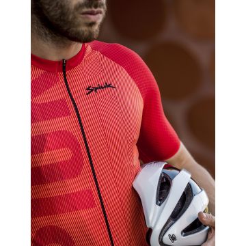 Spiuk - Tricou ciclism pentru barbati maneca scurta Star Open Bravo SS men jersey - portocaliu