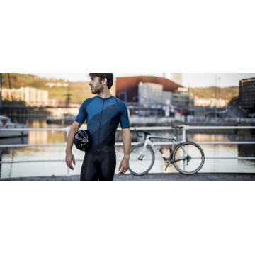 Spiuk - Tricou ciclism pentru barbati maneca scurta Summum Stratos SS men jersey - albastru bleumarin