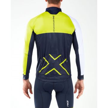 2XU - Aero Winter Cycle Jacket - albastru-galben
