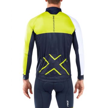 2XU - Aero Winter Cycle Jacket - albastru-galben