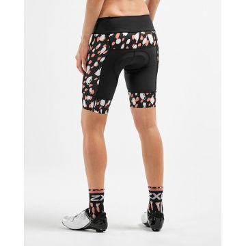 2XU - pantaloni scurti ciclism pentru femei Elite Cycle Shorts W - negru-rain spot