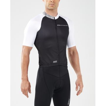 2XU - tricou ciclism barbati Elite Cycle  Jersey - negru alb