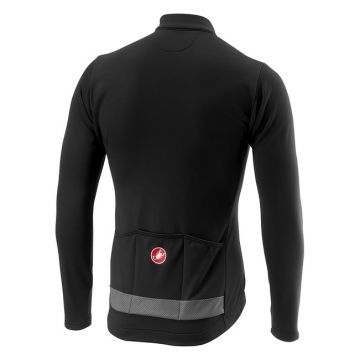 Castelli - bluza ciclism maneca lunga Puro 3 Jersey FZ - negru gri