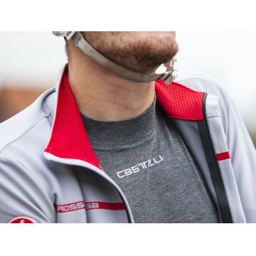 Castelli Bluza corp cu maneca lunga Flanders Warm LS - gri