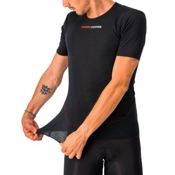 Castelli bluza de corp cu maneca scurta Prosecco Tech Short Sleeve - negru