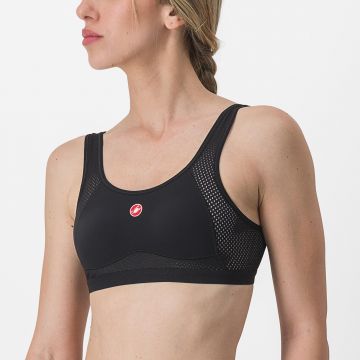 Castelli - bustiera ciclism - Rosso Corsa Bra - negru