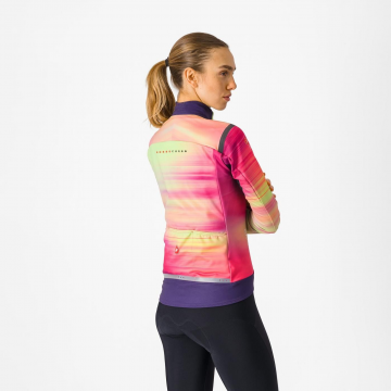 Castelli - jacheta ciclism - Perfetto LTD RoS 2 W 4-14 gr C - roz multicolor