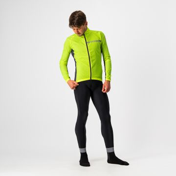 Castelli Squadra stretch - jacheta ciclism anti vant - galben fluo gri