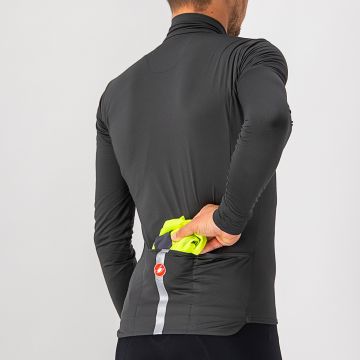 Castelli Squadra stretch - jacheta ciclism anti vant - galben fluo gri