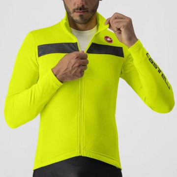 Castelli - tricou maneca lunga 14-20 gr C - Puro 3 FZ - galben fluo | reflex