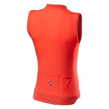 Castelli - tricou pentru ciclism fara maneci Anima 3 pentru femei - roz brilliant pink