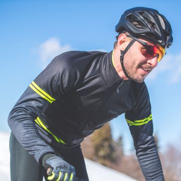 Northwave jacheta ciclism pentru iarna - Extreme - negru-galben-fluo