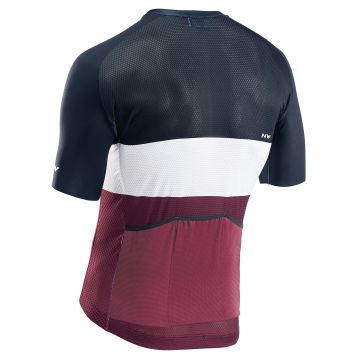 Northwave - tricou pentru ciclism cu maneca scurta Blade Air - negru alb bordo