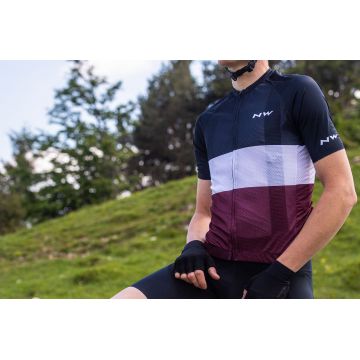 Northwave - tricou pentru ciclism cu maneca scurta Blade Air - negru portocaliu