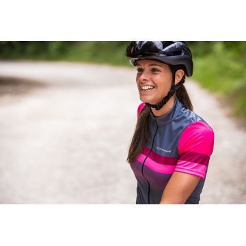 Northwave - tricou pentru ciclism cu maneca scurta pentru femei Origin Women Jersey - gri roz magenta