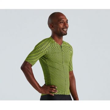 Specialized - tricou ciclism maneca scurta pentru barbati SL Bicycledelics Jersey - hyper verde negru
