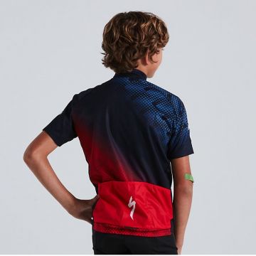 Specialized - tricou ciclism maneca scurta pentru copii, RBX Comp Youth SS jersey - bleumarin rosu