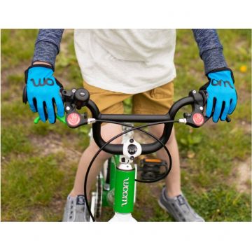 Woom - manusi ciclism copii tens bike gloves - verde negru gri