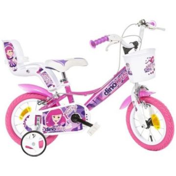 Bicicleta copii 3-5 ani, 12 inch, Fairy Roz, Dino Bikes DB124RSN09FY