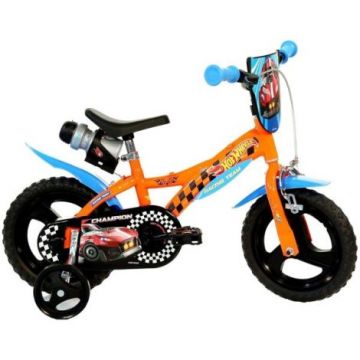 Bicicleta copii 3-5 ani, 12 inch, Hot Wheels, Dino Bikes DB612LHW