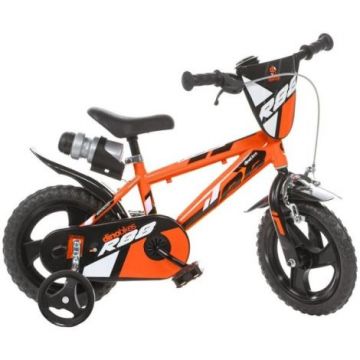 Bicicleta copii 3-5 ani, 12 inch, Portocaliu, Dino Bikes DB412UL26R88