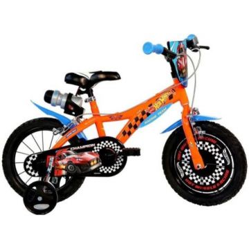Bicicleta copii 3-5 ani, 14 inch, Hot Wheels, Dino Bikes DB614HW