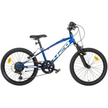 Bicicleta copii 6-9 ani, 20 inch, Mtb Baieti Sport Albastru Cu Si Suspensie, Dino Bikes DB420US25