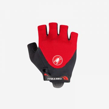 Castelli - manusi ciclism degete scurte - Arenberg Gel 2 Glove - rosu aprins