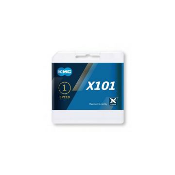 KMC - lant - 1 viteza - X101 - 112 zale - silver