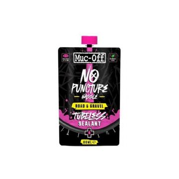 Muc-Off - solutie antipana - No Puncture Hassle - Road si Gravel Tubeless - 80 ml