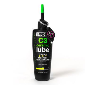 Muc-Off - Ulei Lubrifiant Ceramic C3 pentru lant - Dry - 120ml