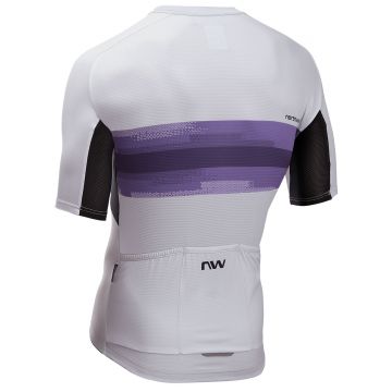 Northwave - tricou ciclism maneca scurta - Force EVO Jersey Short Sleeve - Light Grey | Dark Purple