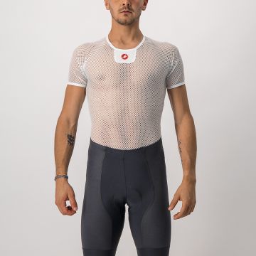 Castelli - bluza de corp cu maneca scurta - Core Mesh 3 SS - 20-30 gr C - alb