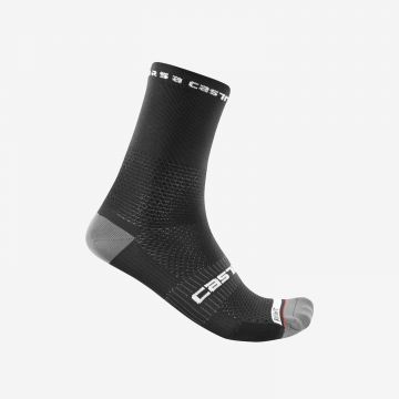 Castelli - sosete ciclism - Rosso Corsa Pro 15 Sock - negru
