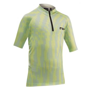 Northwave - tricou ciclism maneca scurta copii - Force Evo K - verde Cool Matcha - L - 9