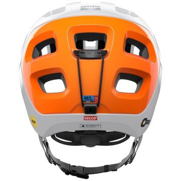 POC - casca MTB - Tectal Race - hydrogen white matt I fluorescent orange AVIP
