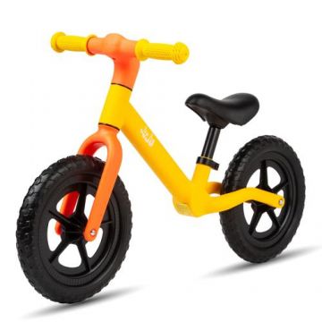 Bicicleta Balance fara pedale pentru copii Juju Fun Cruiser, varsta 2-4 ani, ajustabila 2 pozitii, Galben