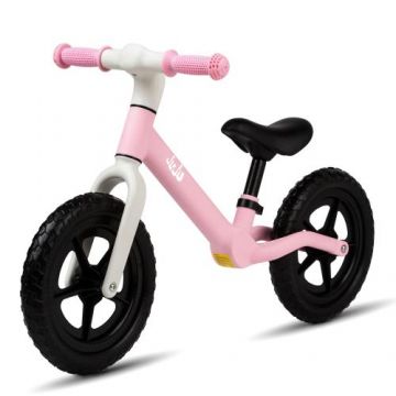 Bicicleta Balance fara pedale pentru copii Juju Fun Cruiser, varsta 2-4 ani, ajustabila 2 pozitii, Roz