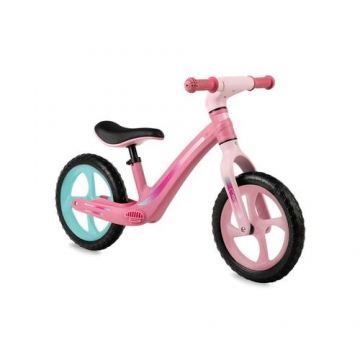 Bicicleta fara pedale Momi Mizo, roti 12inch, Roz