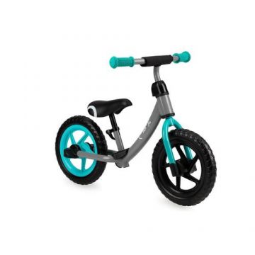 Bicicleta fara pedale Momi Ross, 2-4 ani, Negru/Gri