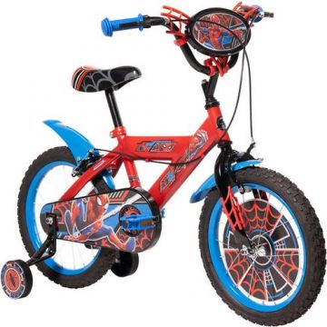Bicicleta pentru copii Huffy Marvel Comics Spider-Man, roti 16inch (Rosu/Albastru)